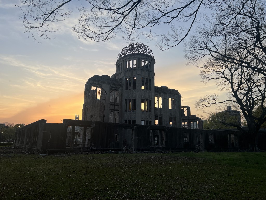 Sunset at the bomb dome, Hiroshima