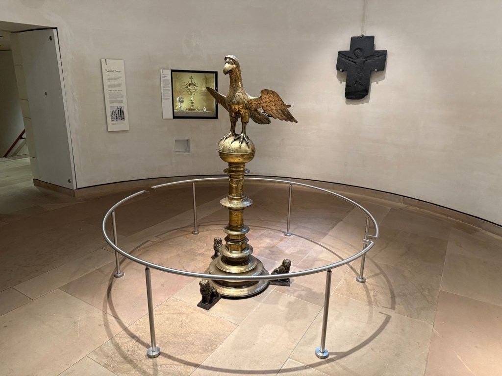 An eagle that would have been fixed to a castle roof