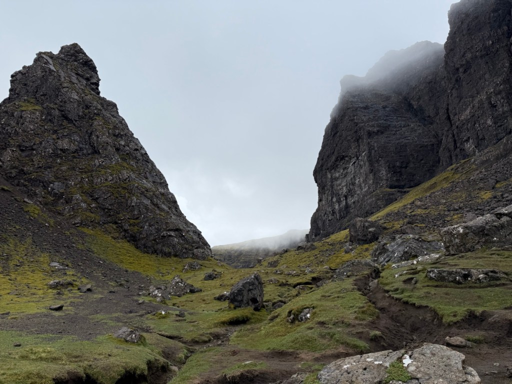 View of The Storr mountains.