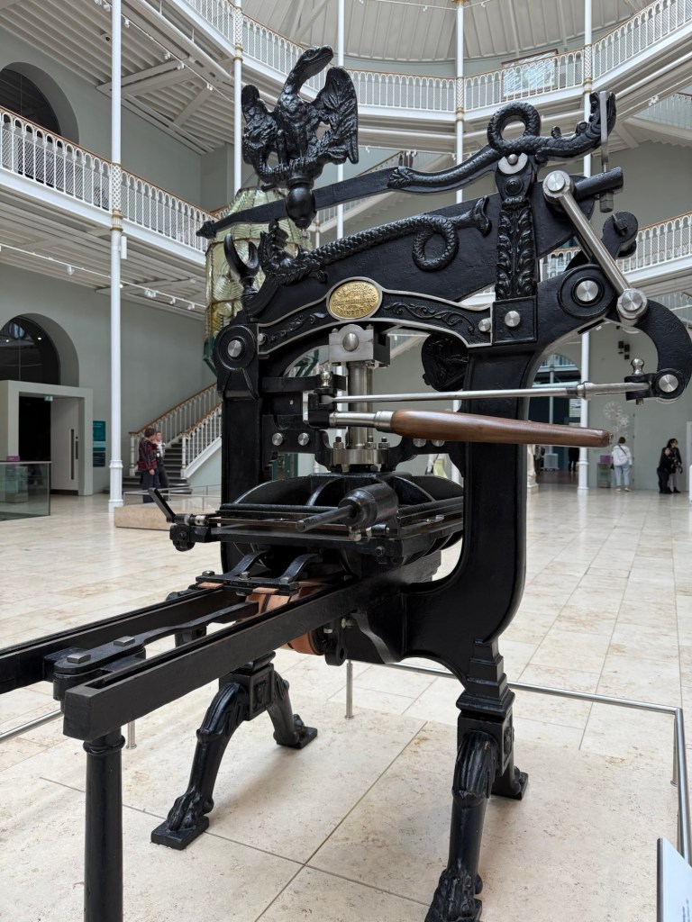 A 19th century printing press