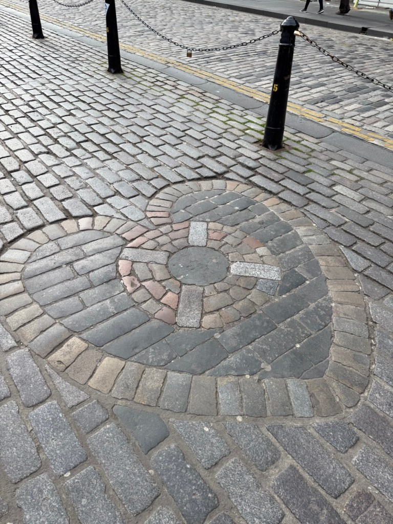 A heart made out in pavers
