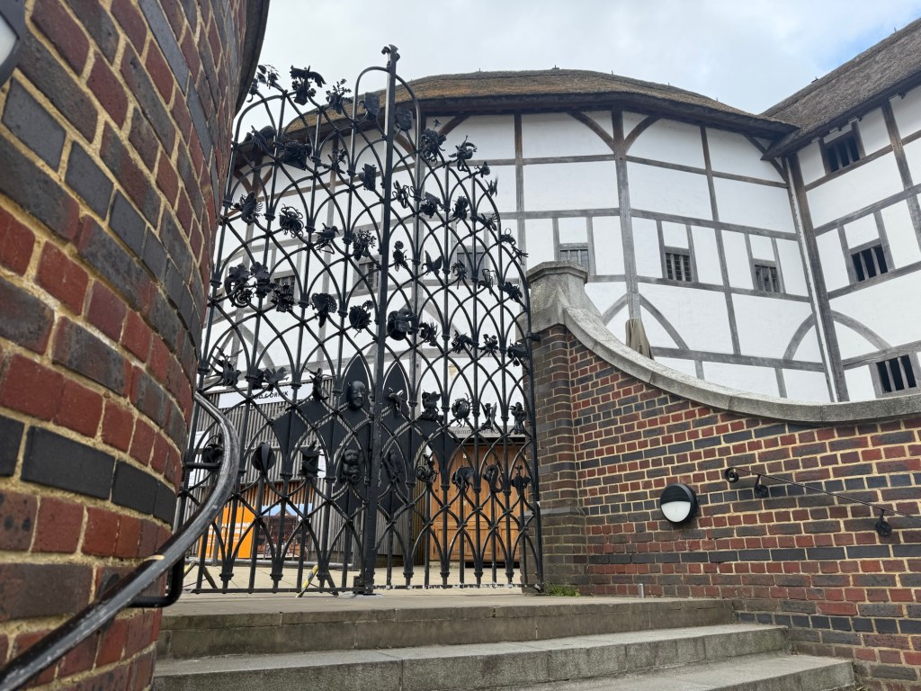 The iron gates of the Globe theatre
